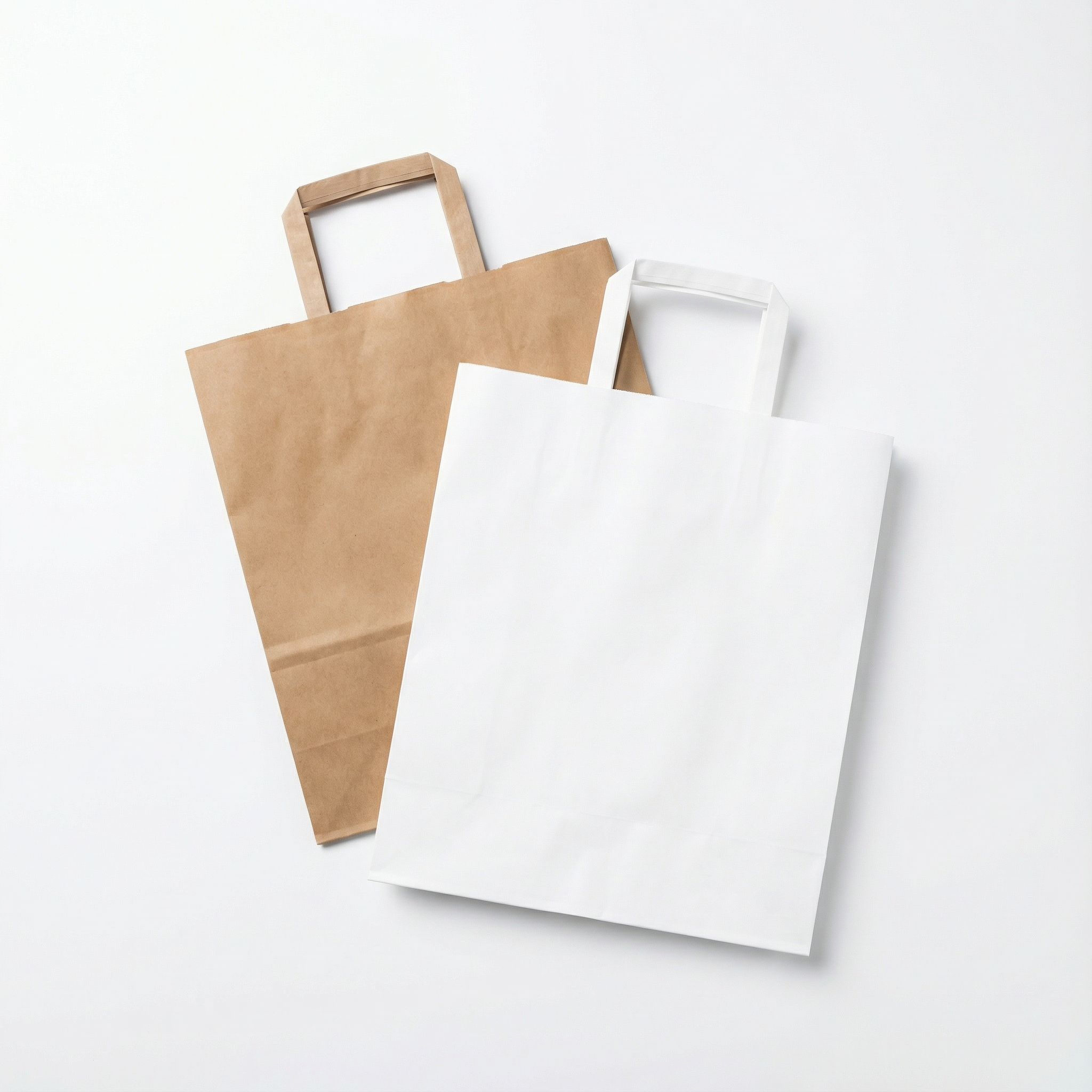 Serrated Top Flat Handle Bag